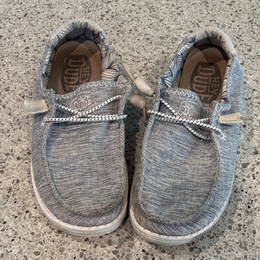 Hey Dude Textured Gray Slip-On Shoes